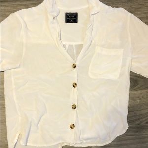 Cropped button up shirt